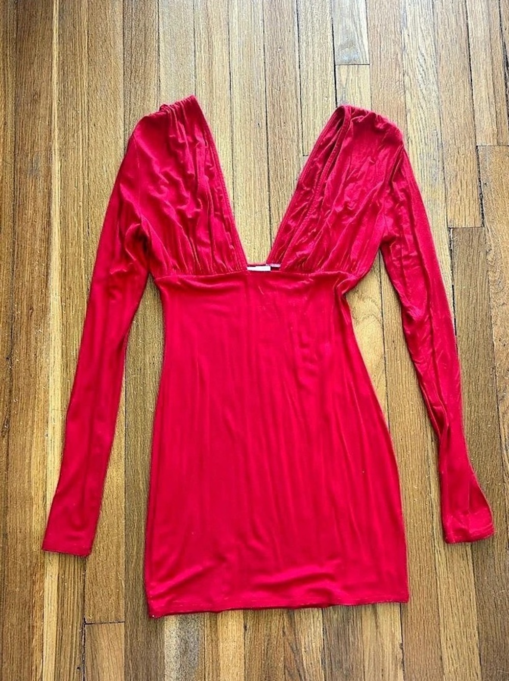 Superdown Red Long Sleeve Mini Dress Like New
